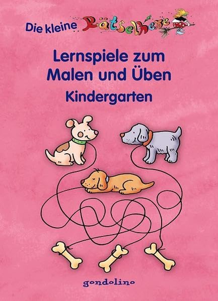 Lernspiele zum Malen und Üben Kindergarten (Hunde) Non-fiction