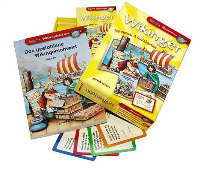 Wikinger: Ratekrimi & Quizkarten (Lesefix Wissensbox) Non-fiction