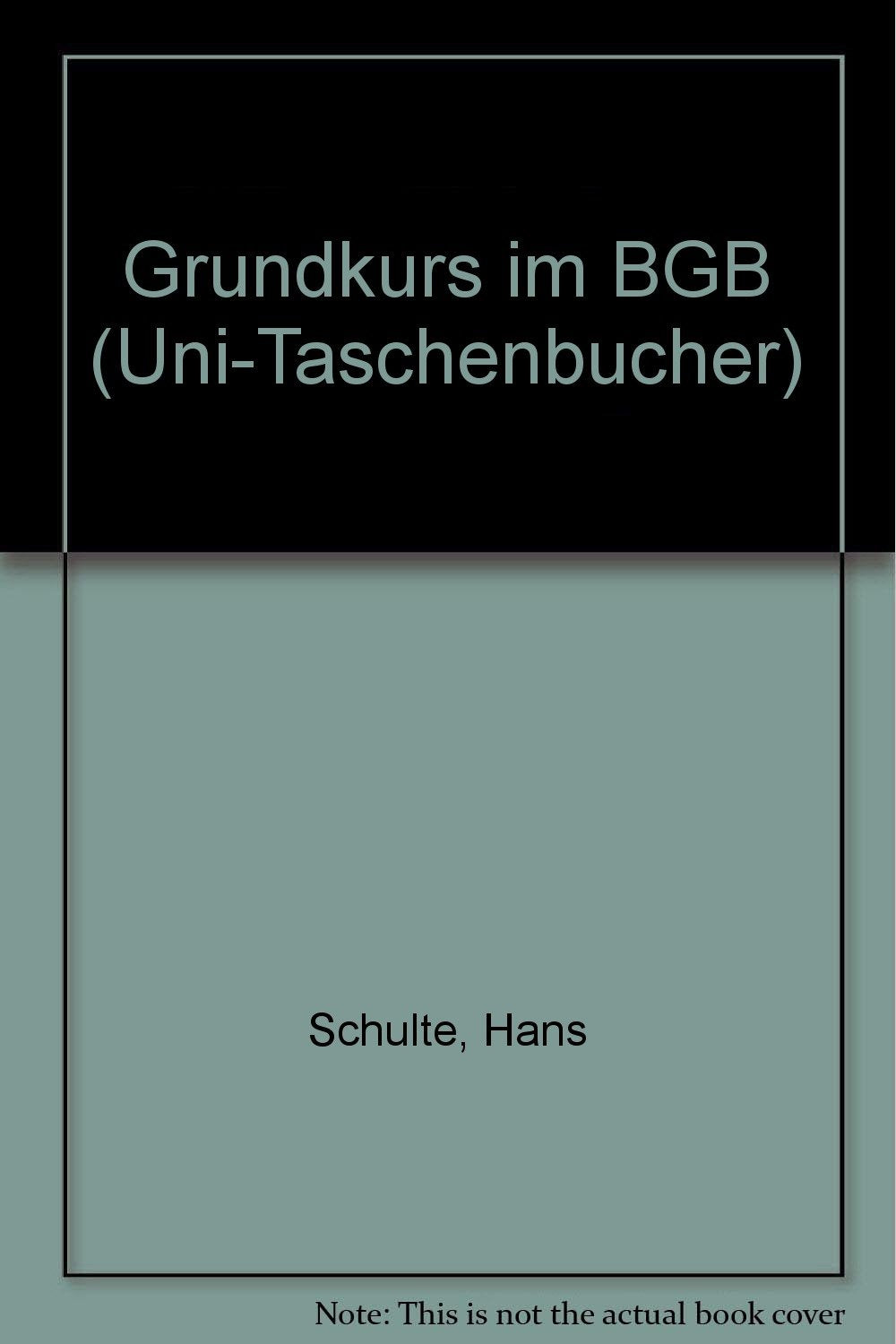 Grundkurs im BGB: Für Studenten der Rechtswissenschaft und der Wirtschaftswissenschaften Books
