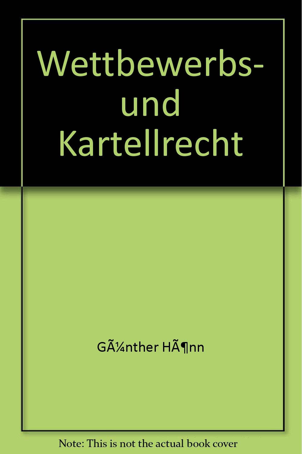 Wettbewerbs- und Kartellrecht Law