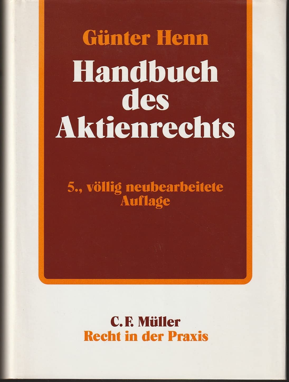 Handbuch des Aktienrechts Law