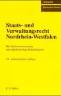 Staats- und Verwaltungsrecht Nordrhein-Westfalen: Mit Stichwortverzeichnis und alphabetischen Schnellregister Books