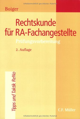 Rechtskunde für RA-Fachangestellte: Prüfungsvorbereitung Law