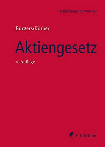 Aktiengesetz: Mit eBook zum Download (Heidelberger Kommentar) Law