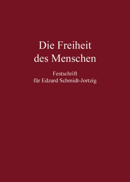 Festschrift für Edzard Schmidt-Jortzig: Festschrift für Edzard Schmidt-Jorzig Law