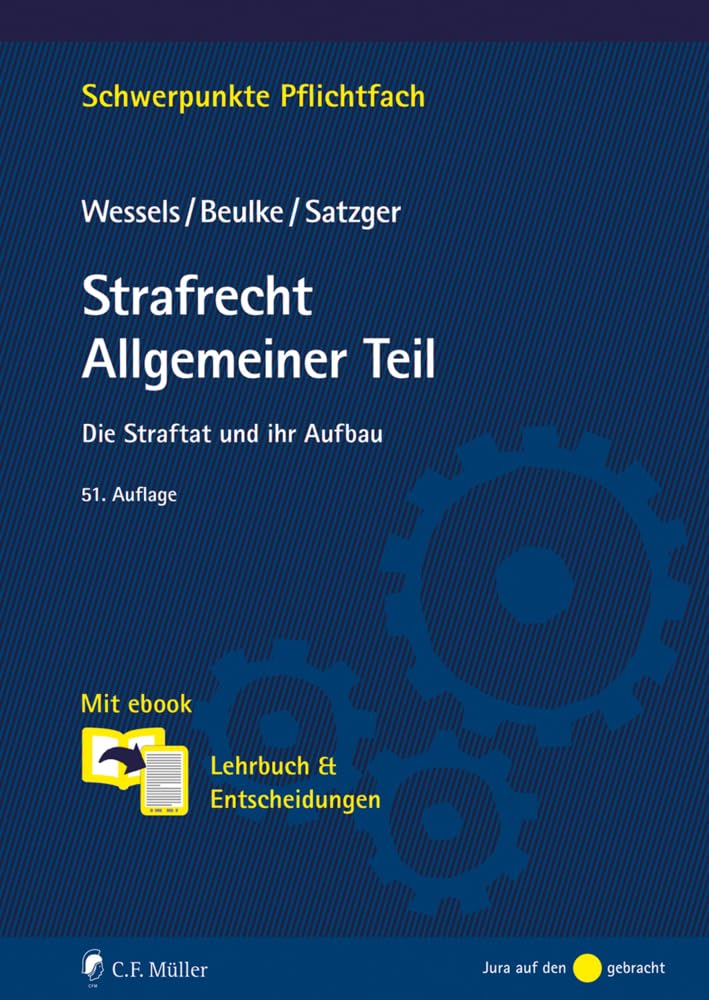 Strafrecht Allgemeiner Teil Law Books