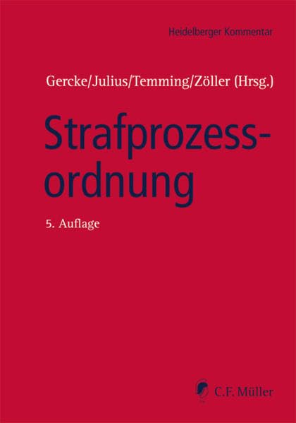 Strafprozessordnung (Heidelberger Kommentar) Law