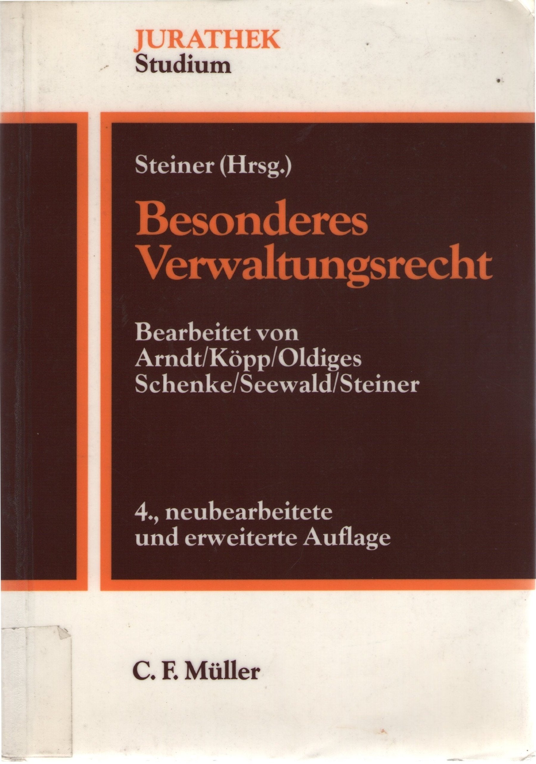 Besonderes Verwaltungsrecht: Ein Lehrbuch Law