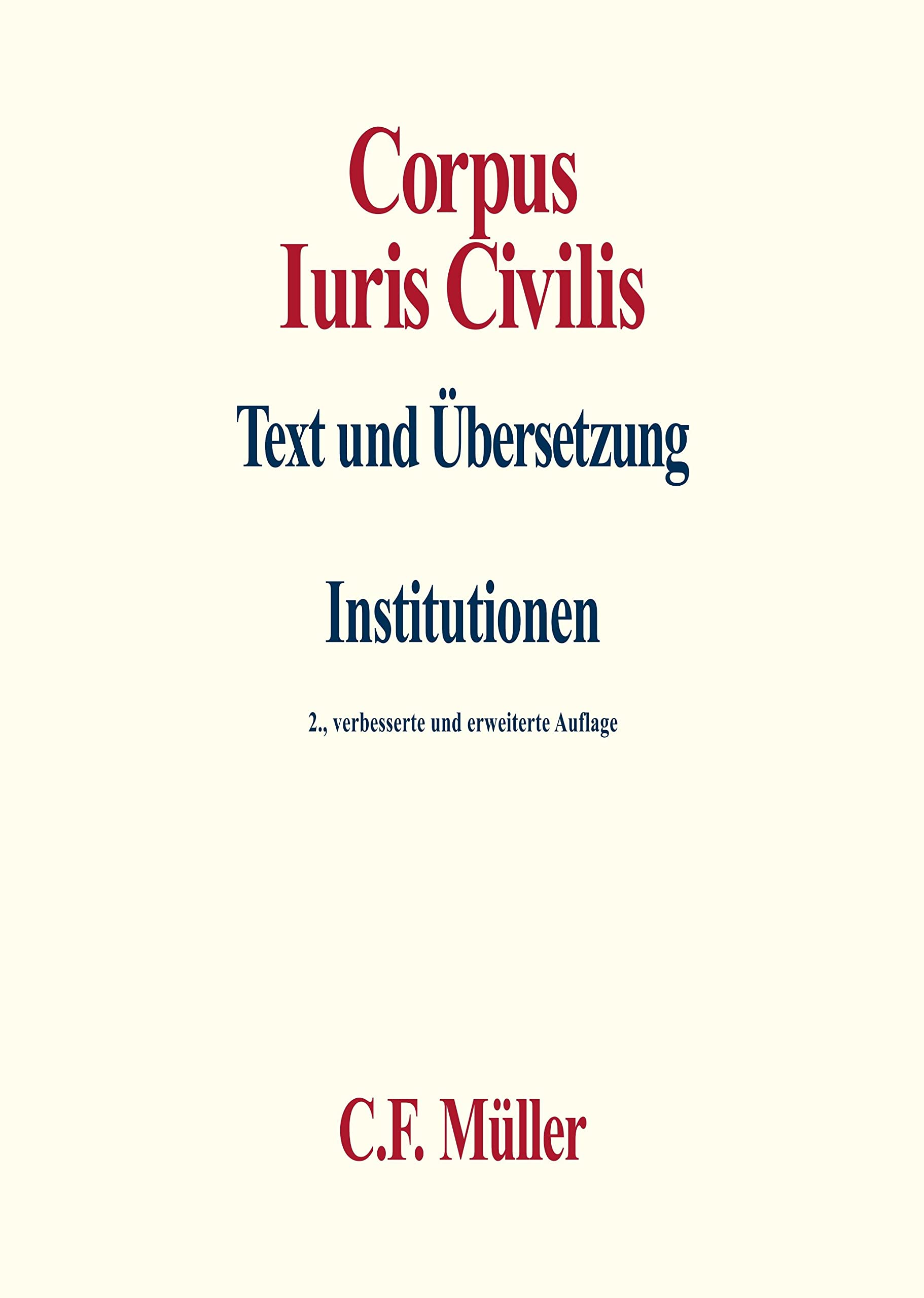 Corpus Iuris Civilis I: Institutionen Law