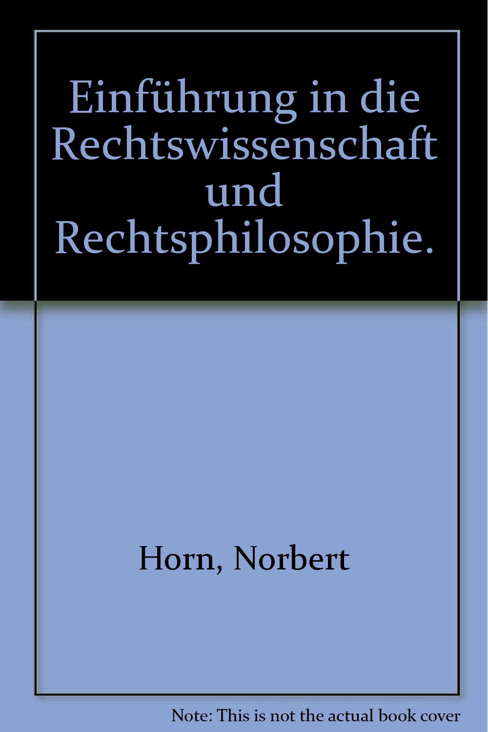 Einführung in die Rechtswissenschaft und Rechtsphilosophie Books