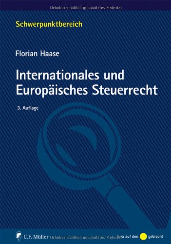 Internationales und Europäisches Steuerrecht (Schwerpunktbereich) Law