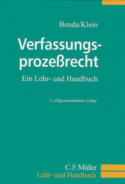 Verfassungsprozeßrecht. Ein Lehr- und Handbuch book
