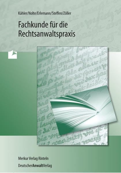 Fachkunde für die Rechtanwaltspraxis. Law