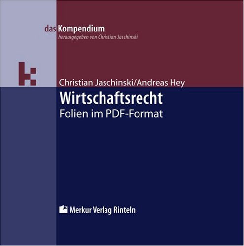 Wirtschaftsrecht. Version 4.0 / 2011 - CD-ROM. Folien im PDF-Format Other software