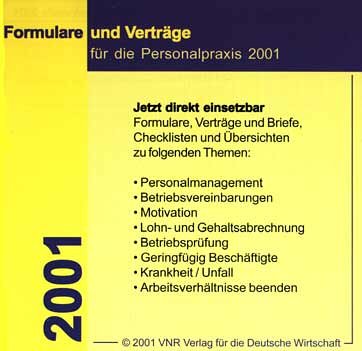 Formulare und Verträge für die Personalpraxis Books