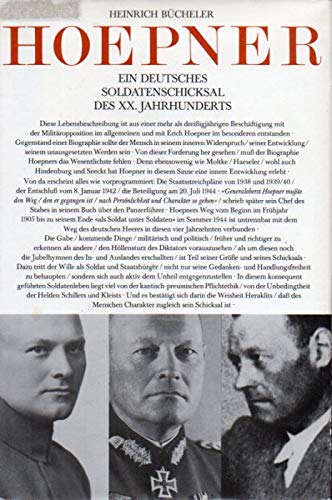 Hoepner. Ein deutsches Soldatenschicksal des 20. Jahrhunderts Politics & History