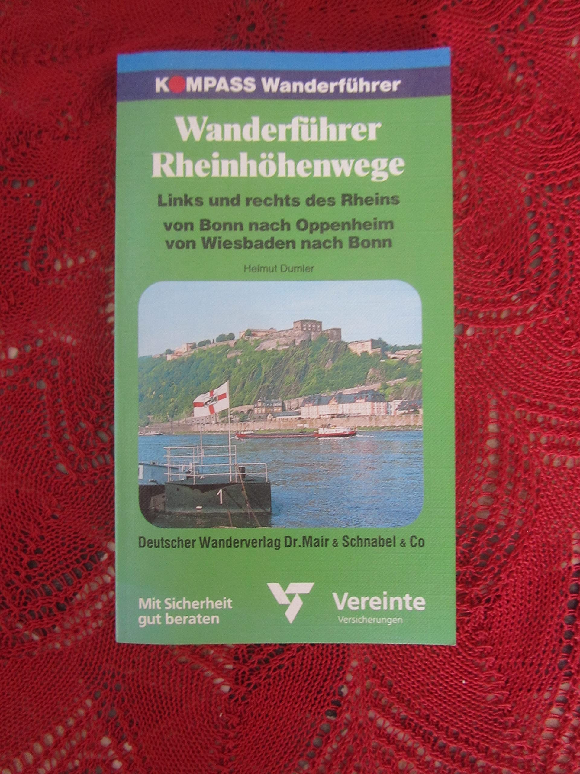 Rheinhöhenweg. Kompass Wanderführer Hiking & Cycling