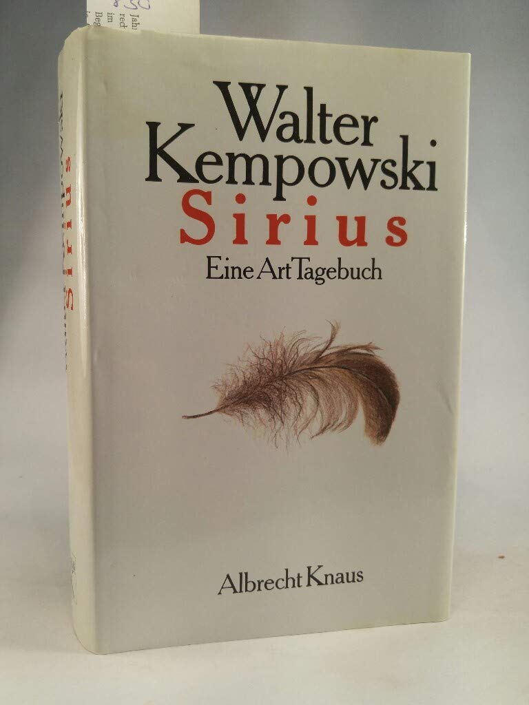 Product Image: Sirius. Eine Art Tagebuch