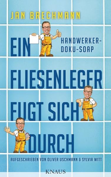 Ein Fliesenleger fugt sich durch Humour & Satire
