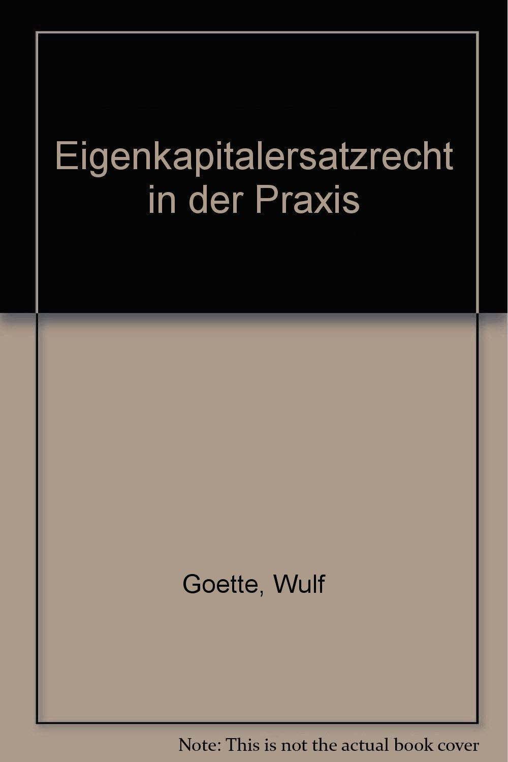 Eigenkapitalersatzrecht in der Praxis (RWS-Skript) Law