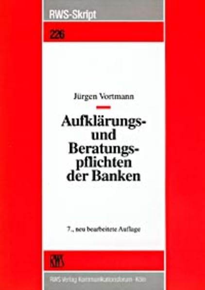 Aufklärungs- und Beratungspflichten der Banken. book
