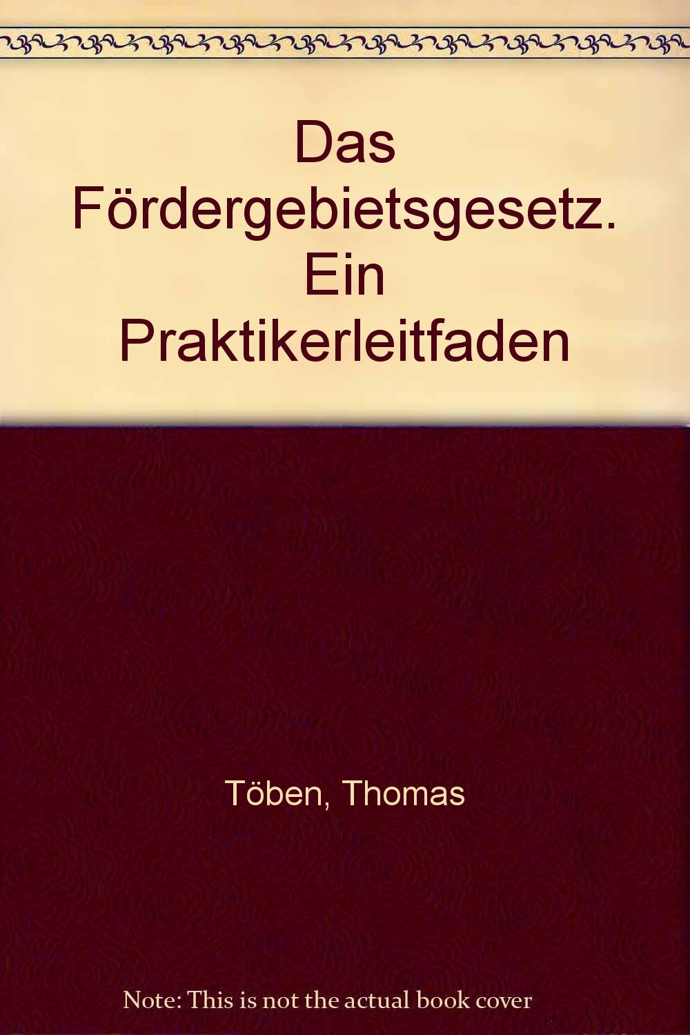 Das Fördergebietsgesetz. Ein Praktikerleitfaden book