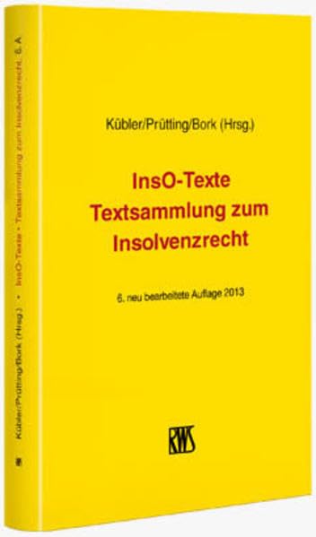 InsO-Texte: Textsammlung zum Insolvenzrecht Law