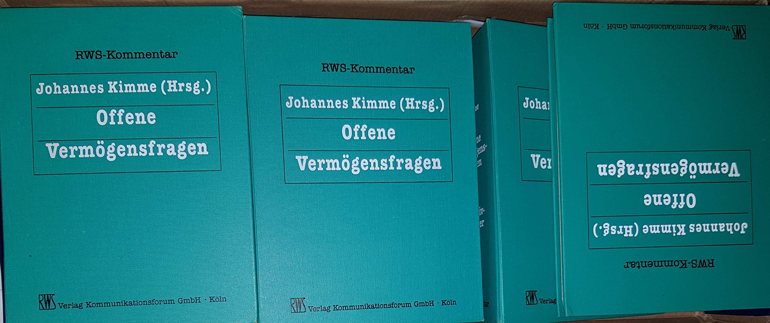 Offene Vermögensfragen: Rechtsprechungssammlung (RWS-Rechtsprechungssammlung) Law