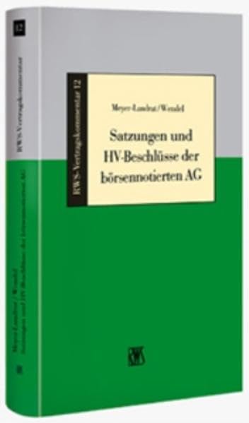 Satzungen und HV-Beschlüsse der börsenorientierten AG Law