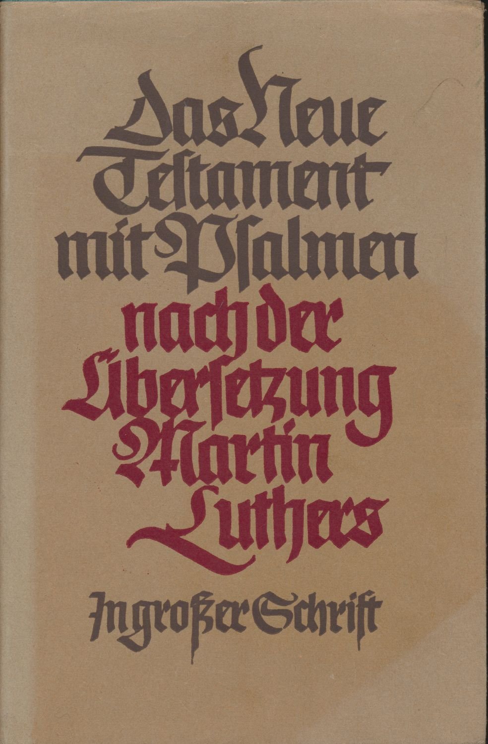 Das Neue Testament und der Pfalter Books
