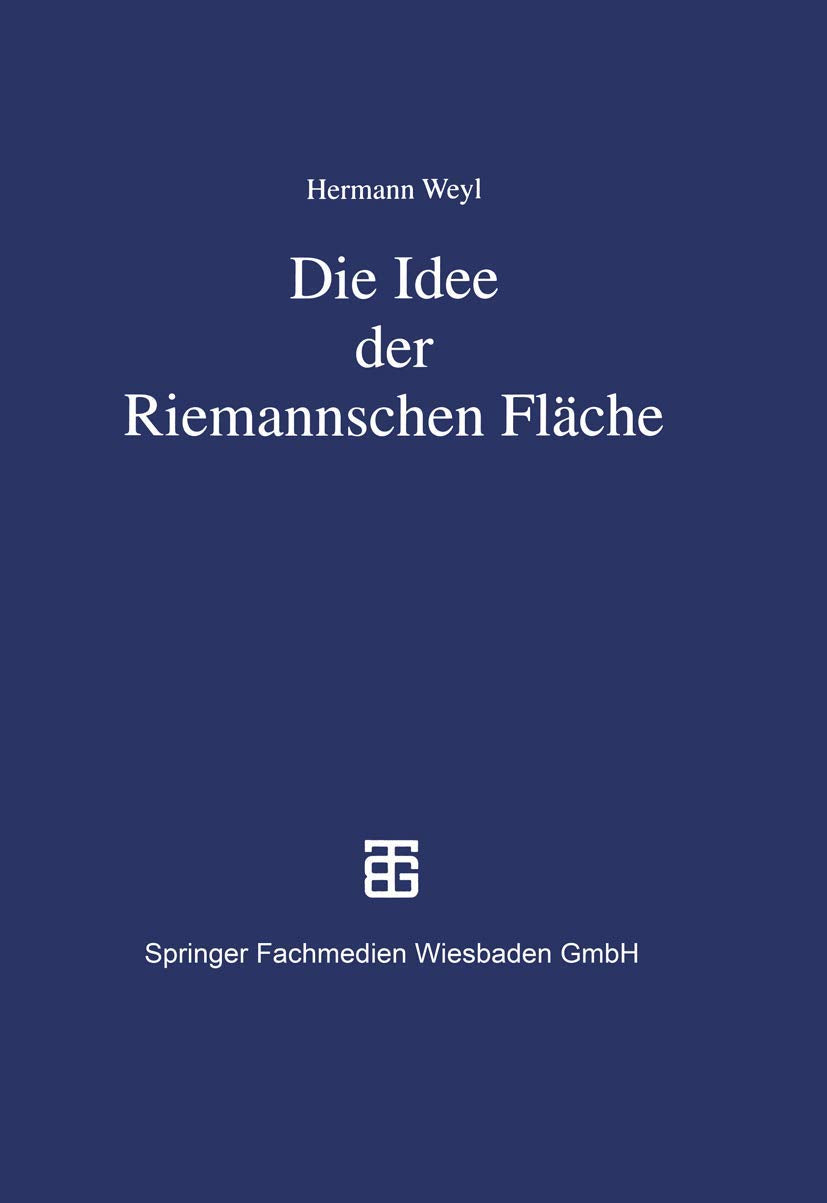 Die Idee der Riemannschen Fläche (Teubner-Archiv zur Mathematik, 5) Media & Communication