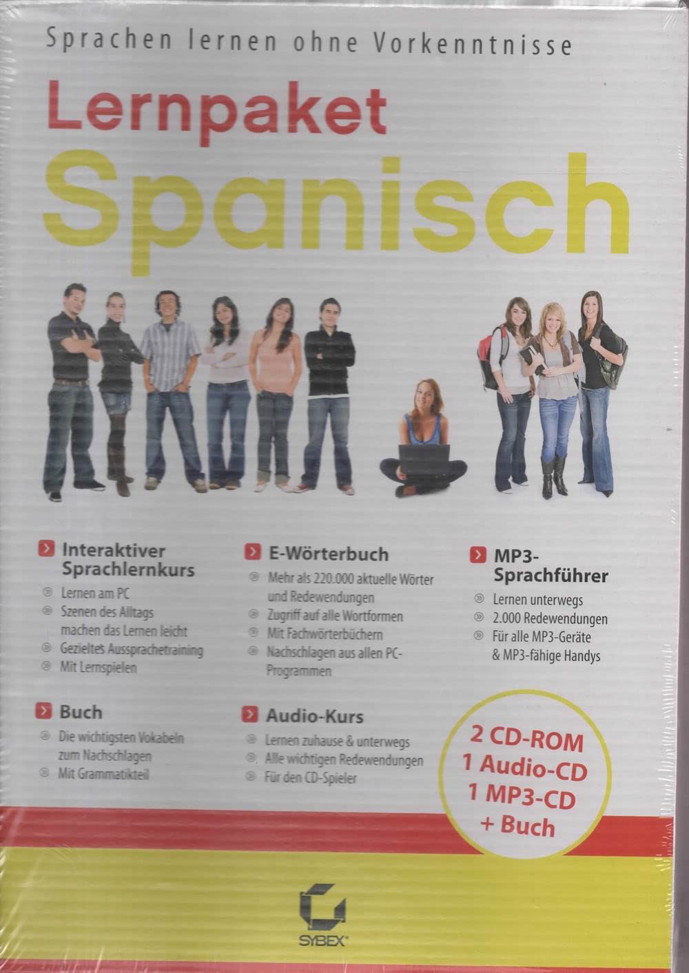 Product Image: Spanisch lernen - Sprachkurs & Lernpaket mit 4 CDs + Buch
