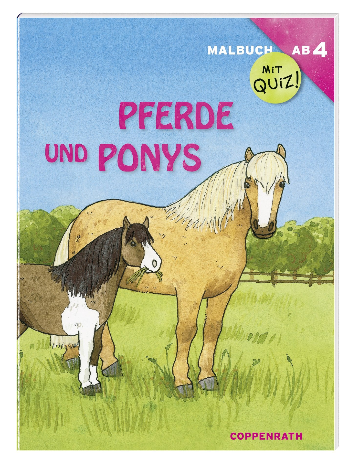 Malbuch mit Quiz! Pferde und Ponys: (Verkaufseinheit) (Kreativ- und Sachbücher) Non-fiction