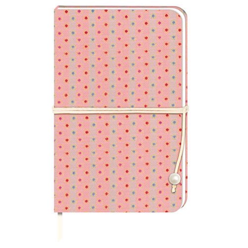 Kleines Einschreibbuch - apricot (Stoff): Premium Papier, unliniert (Einschreibbücher) Living & Furnishing