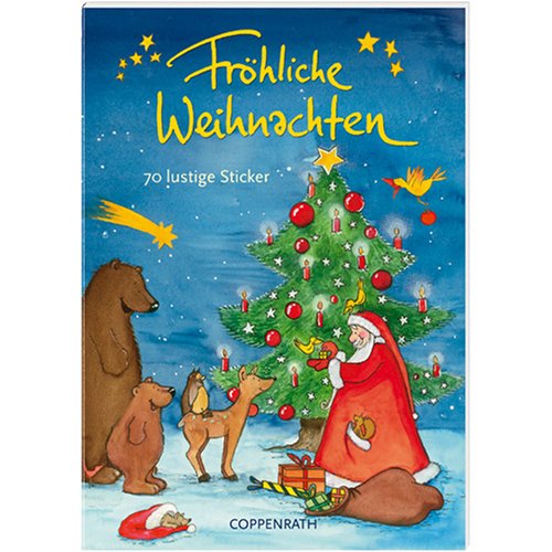 Fröhliche Weihnachten - 70 lustige Sticker: Verkaufseinheit (Kleine Spiel- und Spass Aufkleberbücher) Non-fiction