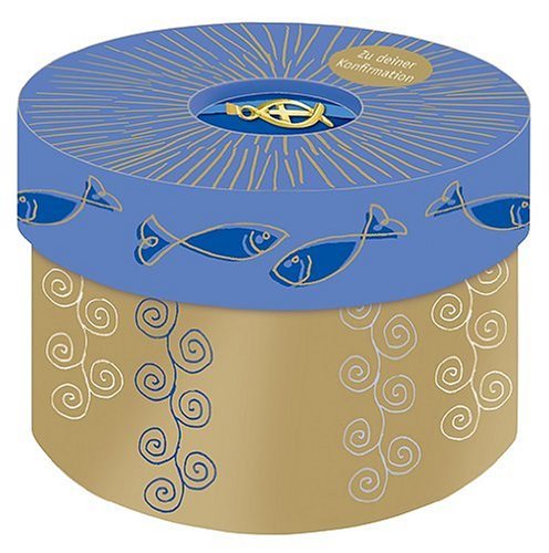 Meine Gebete-Box (Fisch, blau): Mit 30 runden Gebetskarten und Fisch-Anhänger im Deckel (Konfirmation) Education