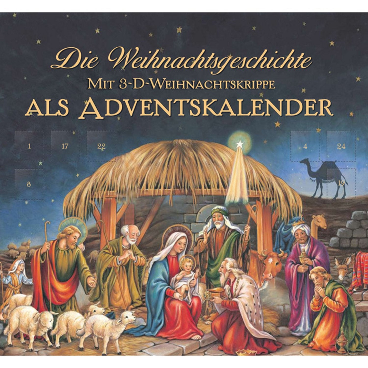 Die Weihnachtsgeschichte: Mit 3-D-Weihnachtskrippe als Adventskalender (Bilder- und Vorlesebücher) Calendars