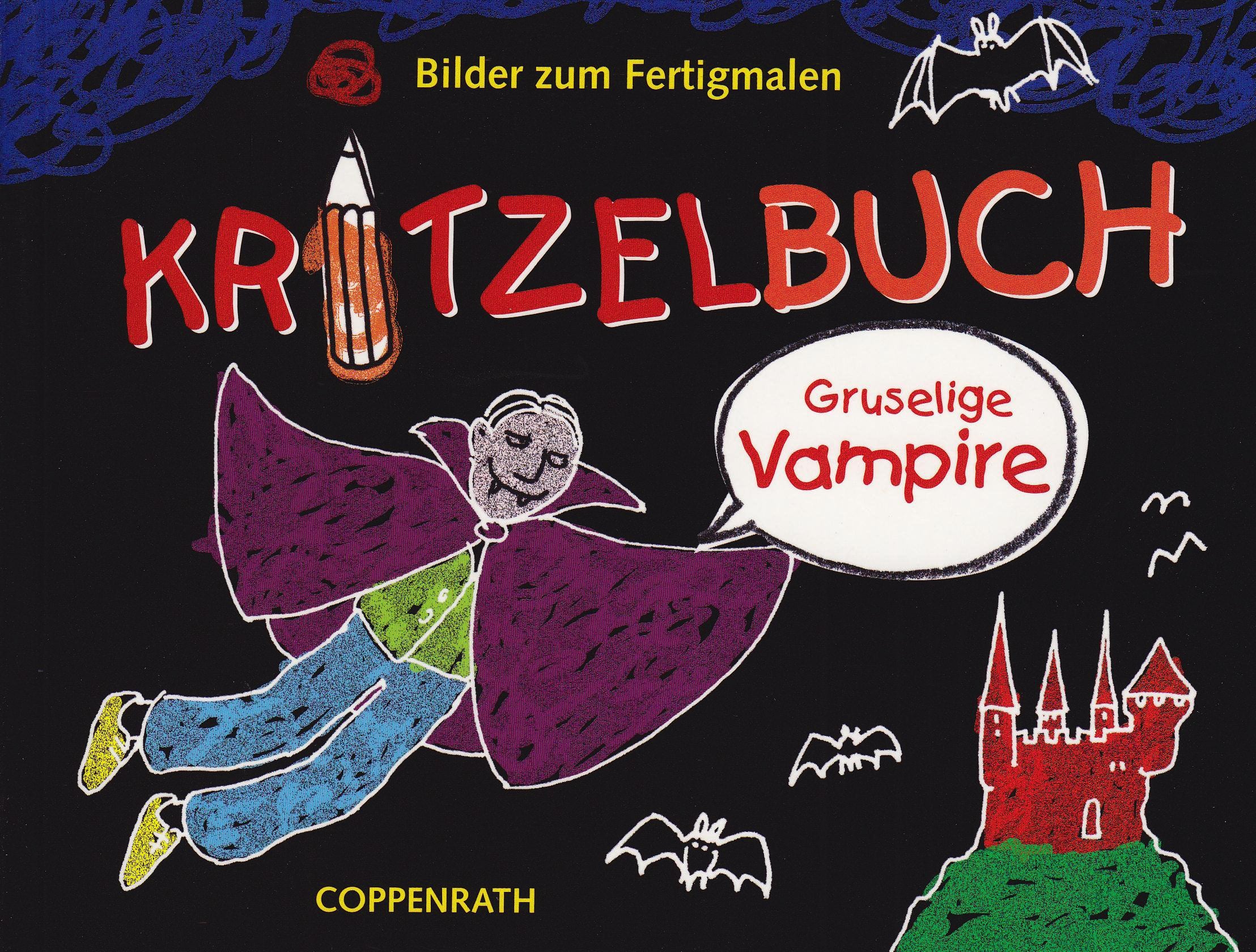 Kritzelbuch - Gruselige Vampire: Bilder zum Fertigmalen (Verkaufseinheit) book