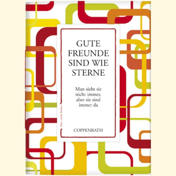 Der rote Faden: Gute Freunde sind wie Sterne: Man sieht sie nicht immer, aber sie sind immer da (Verkaufseinheit) (Geschenkbücher für Erwachsene) Lifestyle