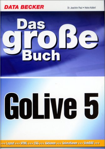 Das Große Buch GoLive 5 Books