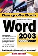 Das große Buch Word 2003 Books