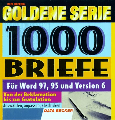 Goldene Serie. Tausend (1000) Briefe. CD- ROM für Windows ab 3.1x/95 cd