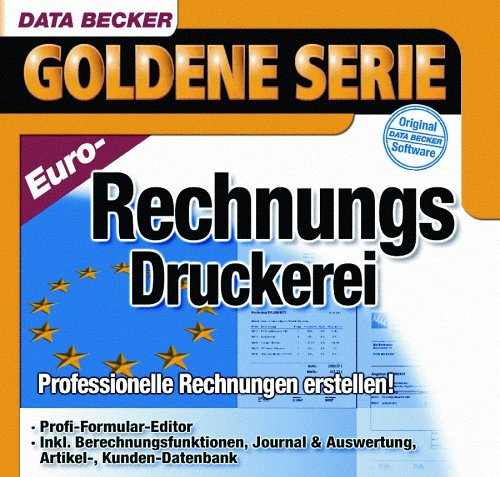 EURO-Rechnungs-Druckerei, 1 CD-ROM Professionelle Rechnungen erstellen! Profi-Formular-Editor, Inkl. Brechnungsfunktionen, Journal & Auswertung, Artikel-, Kunden-Datenbank. Für Windows 95/98SE/Me/NT 4.0/2000/XP Music