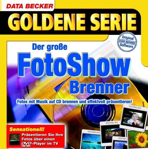 Der große FotoShow Brenner, 1 CD-ROM Fotos mit Musik auf CD brennen und effektvoll präsentieren. Für Windows 98/98SE/ME/2000/XP Other software