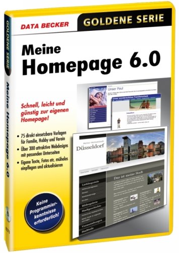 Product Image: Meine Homepage 6.0. Windows Vista und XP