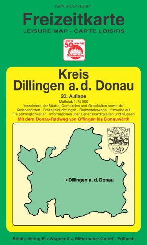Kreis Dillingen a. d. Donau: 1:75000. Ausgabe 2005 Maps & Plans
