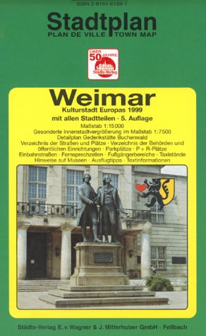 Weimar. 1:15000 (Innenstadtvergr. 1:7500). Ausgabe 2003 Maps & Plans