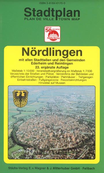 Nördlingen: 1:15000 (Innenstadtvergrösserung 1:7500). Ausgabe 2003 (Städte-Verlag Stadtpläne) Leisure, Home & Garden
