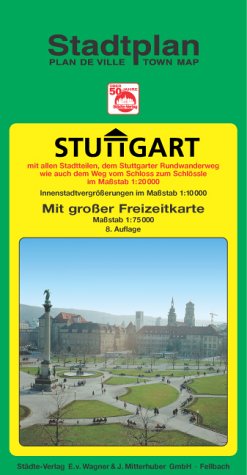Stuttgart: 1:20000 ( 2 Innenstadtvergr 1:10000 ). Ausgabe 2002 Maps & Plans