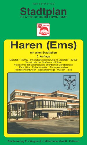 Haren (Ems). 1:30000 (Innenstadtvergrösserung 1:20000). Ausgabe 2004 Maps & Plans